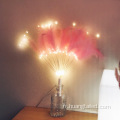 Poies de la lampe Décoration Fluffy Feathers Fairy Copper